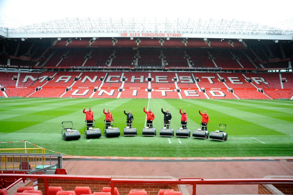 Tondeuses hélicoïdales ALLETT à Old Trafford - Manchester United